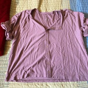 Purple Top with buttons